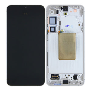 Samsung Galaxy S24 Plus S926B Ecrã e digitalizador com moldura Mármore cinzento Pré-montado