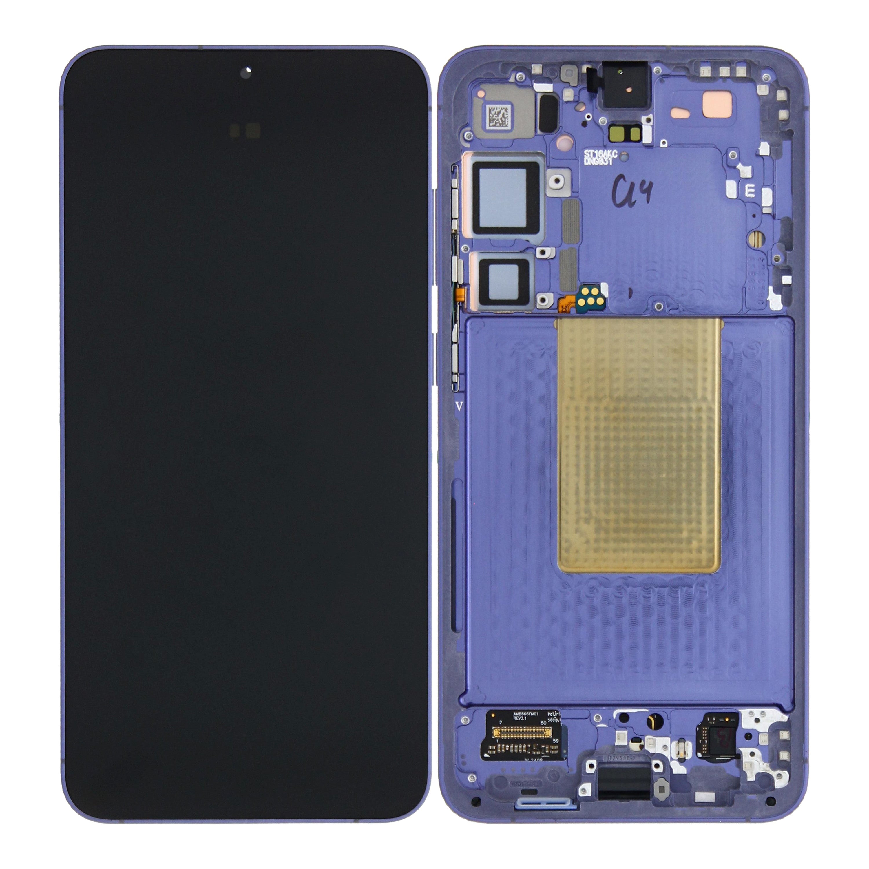 Samsung Galaxy S24 Plus S926B Ecrã e digitalizador com moldura Violeta Cobalto Pré-montado