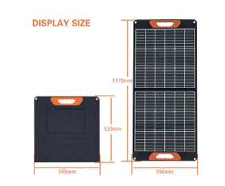 Haisic HS-PV100W-2 Powerbank com painel solar portátil