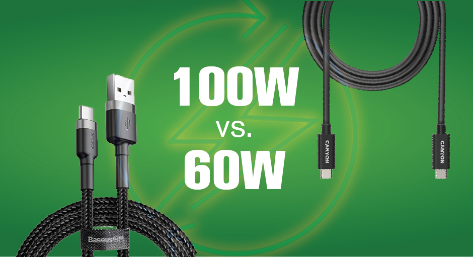 DIFFERENT CABLE TYPES - 100W vs 60W: which one do I choose? – 4Phones.eu