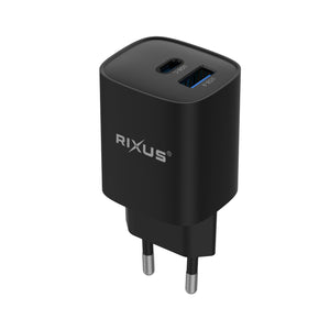 Rixus RX95 Fast Charging Adapter 30W Black