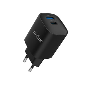 Rixus RX95 Fast Charging Adapter 30W Black
