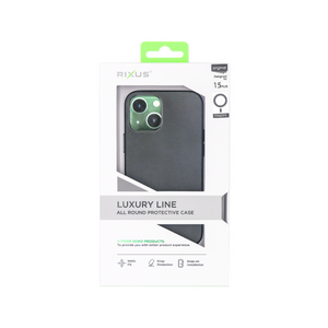 Rixus Classic 02 Case With MagSafe Compatible For Apple iPhone 15 Plus Black
