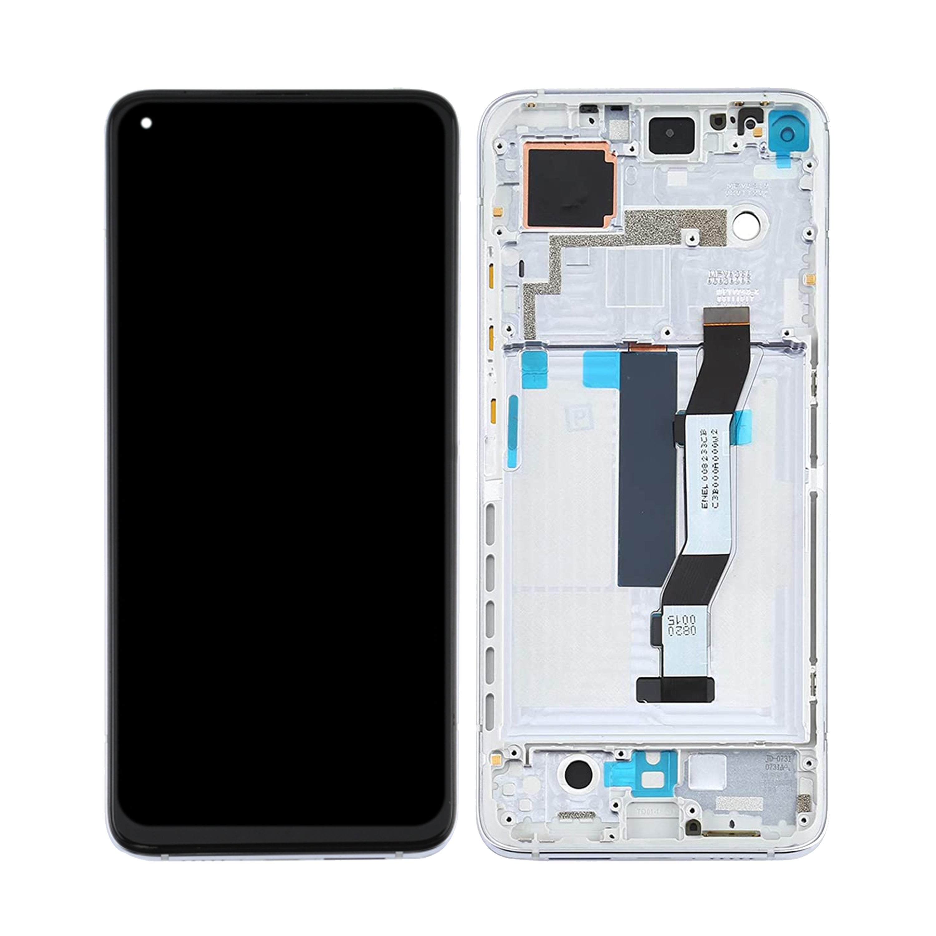 Xiaomi Mi 10T 5G, Mi 10T Pro 5G Display And Digitizer With Frame Silver OEM