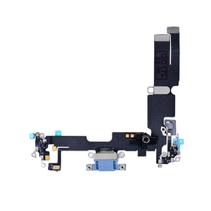 For Apple iPhone 14 Plus System Charging Flex Blue Pulled