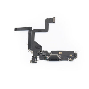 For Apple iPhone 14 Pro System Charging Flex Space Black Pulled