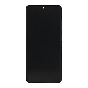 Samsung Galaxy S21 Ultra 5G G998B Display And Digitizer With Frame Phantom Black Service Pack
