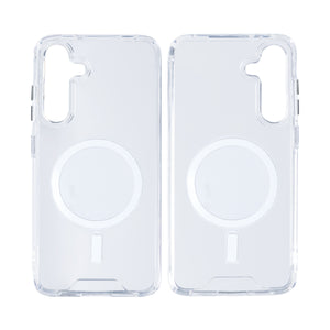 Rixus Anti Shock Case TPU With MagSafe Compatible For Samsung Galaxy S24 Plus 5G Transparent
