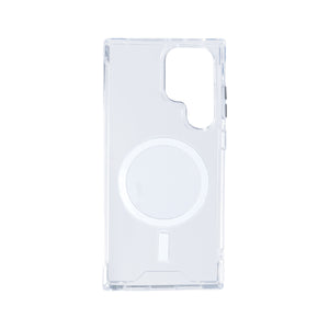 Rixus Anti Shock Case TPU With MagSafe Compatible For Samsung Galaxy S24 Ultra 5G Transparent
