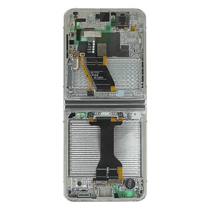 Samsung Galaxy Z Flip5 F731B Main Display And Digitizer With Frame Cream Service Pack