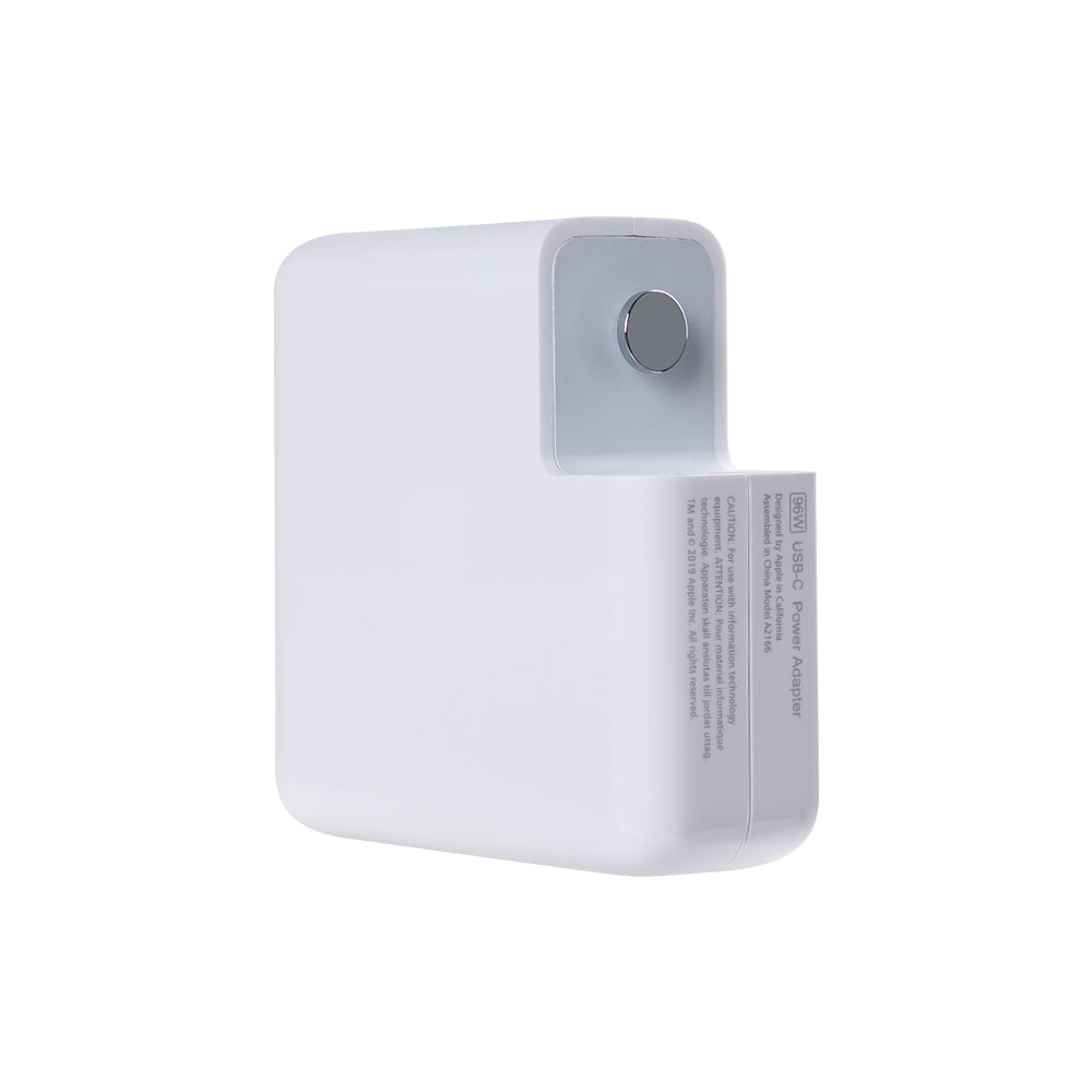 For Apple Power Adapter 96W USB-C White Exclude USB-C Cable (A2166)