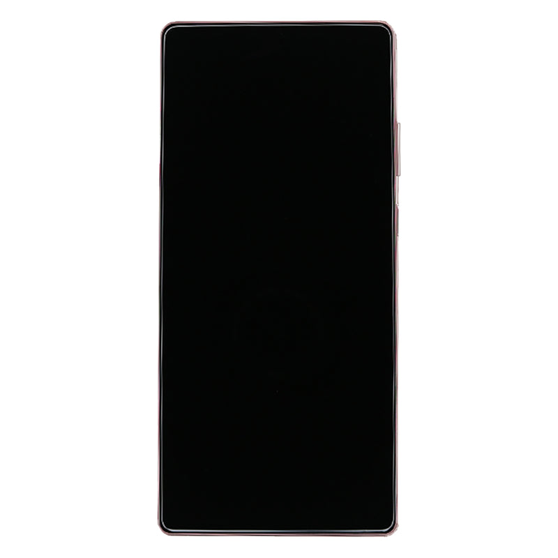 Samsung Galaxy Note 20 N980F, Note 20 5G N981B Display And Digitizer With Frame Mystic Bronze Service Pack