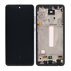 Samsung Galaxy A52 A525F, A52 5G A526B, A52s 5G A528B Display And Digitizer With Frame Awesome Black Service Pack
