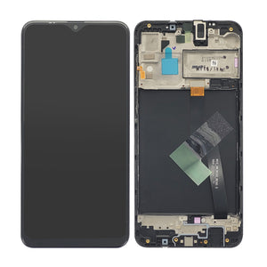 Samsung Galaxy A10 A105F Display And Digitizer With Frame Black Service Pack