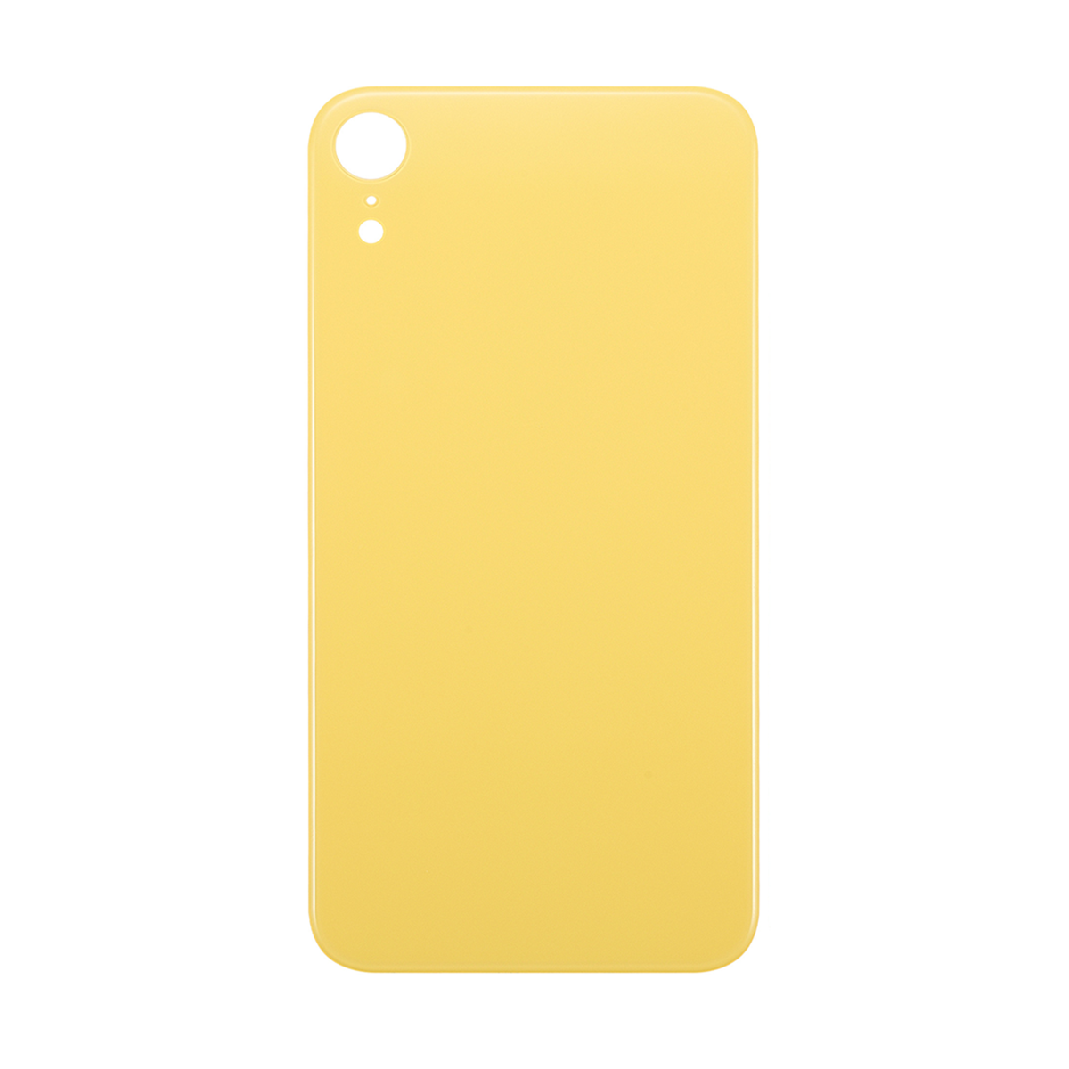 For iPhone Xr Extra Glass Yellow (Enlarged camera frame)