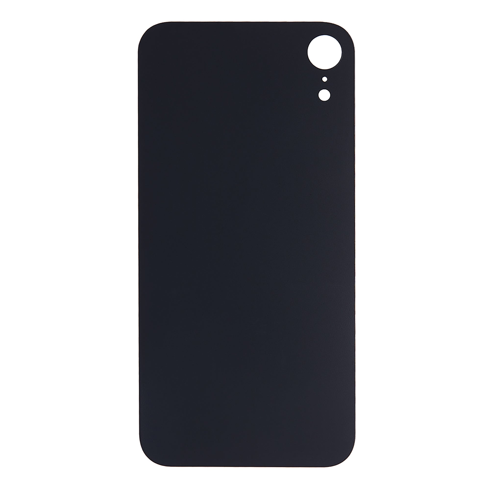 For Apple iPhone XR Back Glass, Enlarged Camera Frame Black Compatible