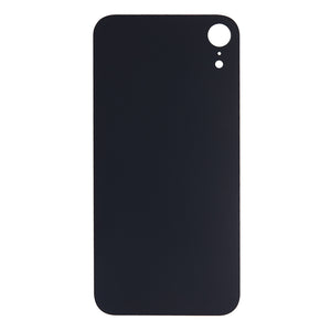 For Apple iPhone XR Back Glass, Enlarged Camera Frame Black Compatible