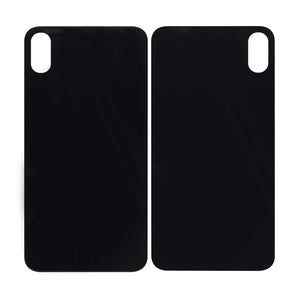 For Apple iPhone XS Max Back Glass, Enlarged Camera Frame Black Compatible
