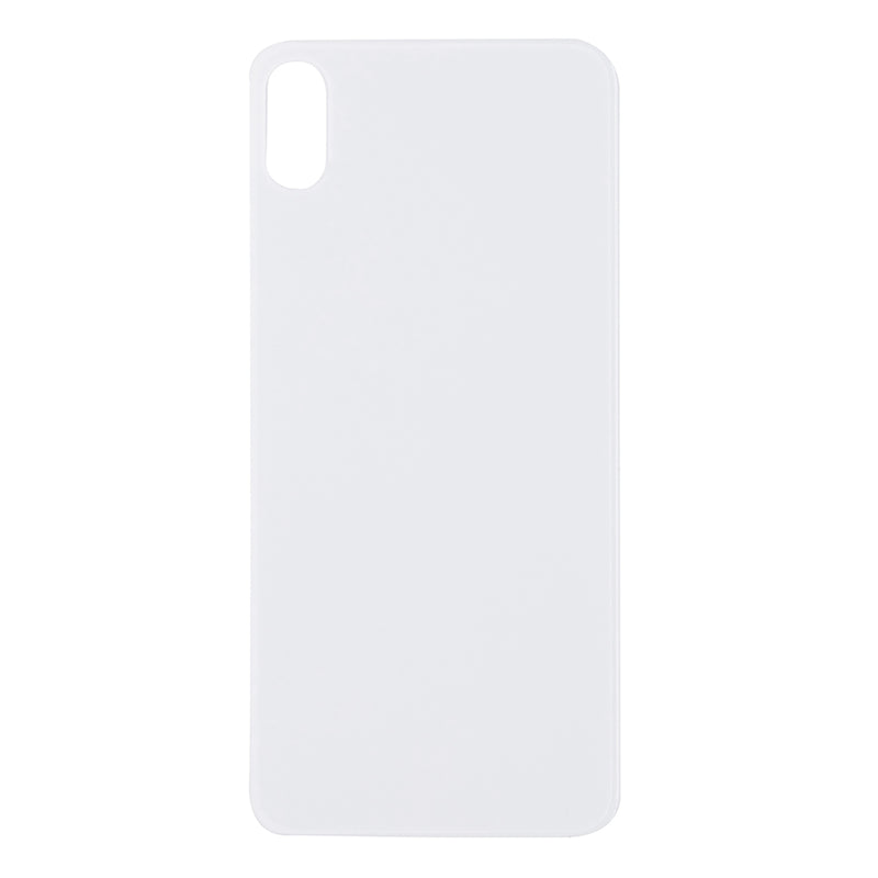 For Apple iPhone XS Max Back Glass, Enlarged Camera Frame White Compatible