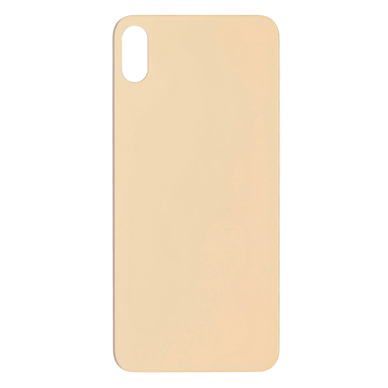 For Apple iPhone XS Max Back Glass, Enlarged Camera Frame Gold Compatible