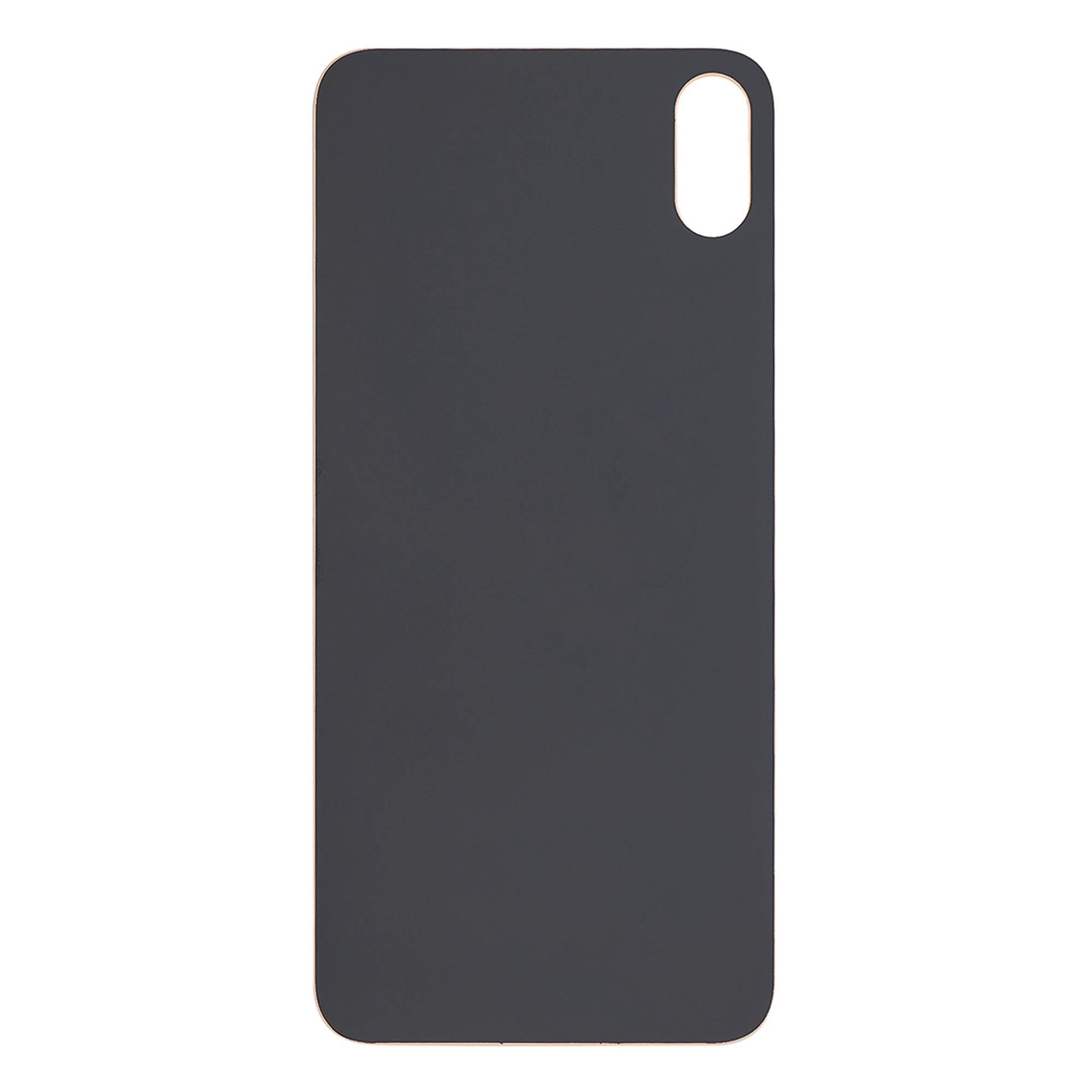 For Apple iPhone XS Max Back Glass, Enlarged Camera Frame Gold Compatible
