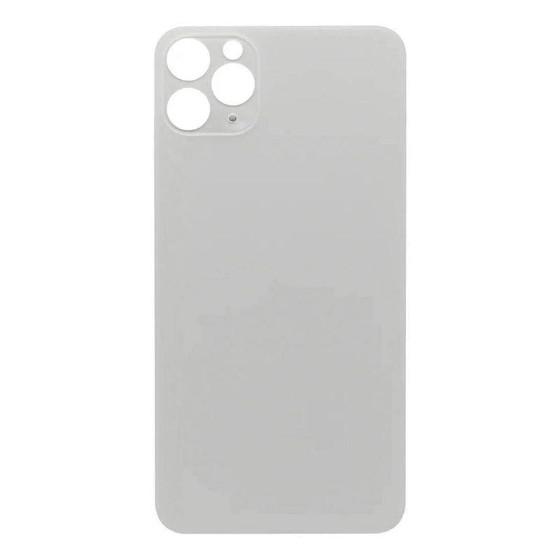 For Apple iPhone 11 Pro Max Back Glass, Enlarged Camera Frame White Compatible