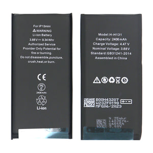 For iPhone 13 Mini Battery (Spot Welding Required) 2406mAh No BMS / IC