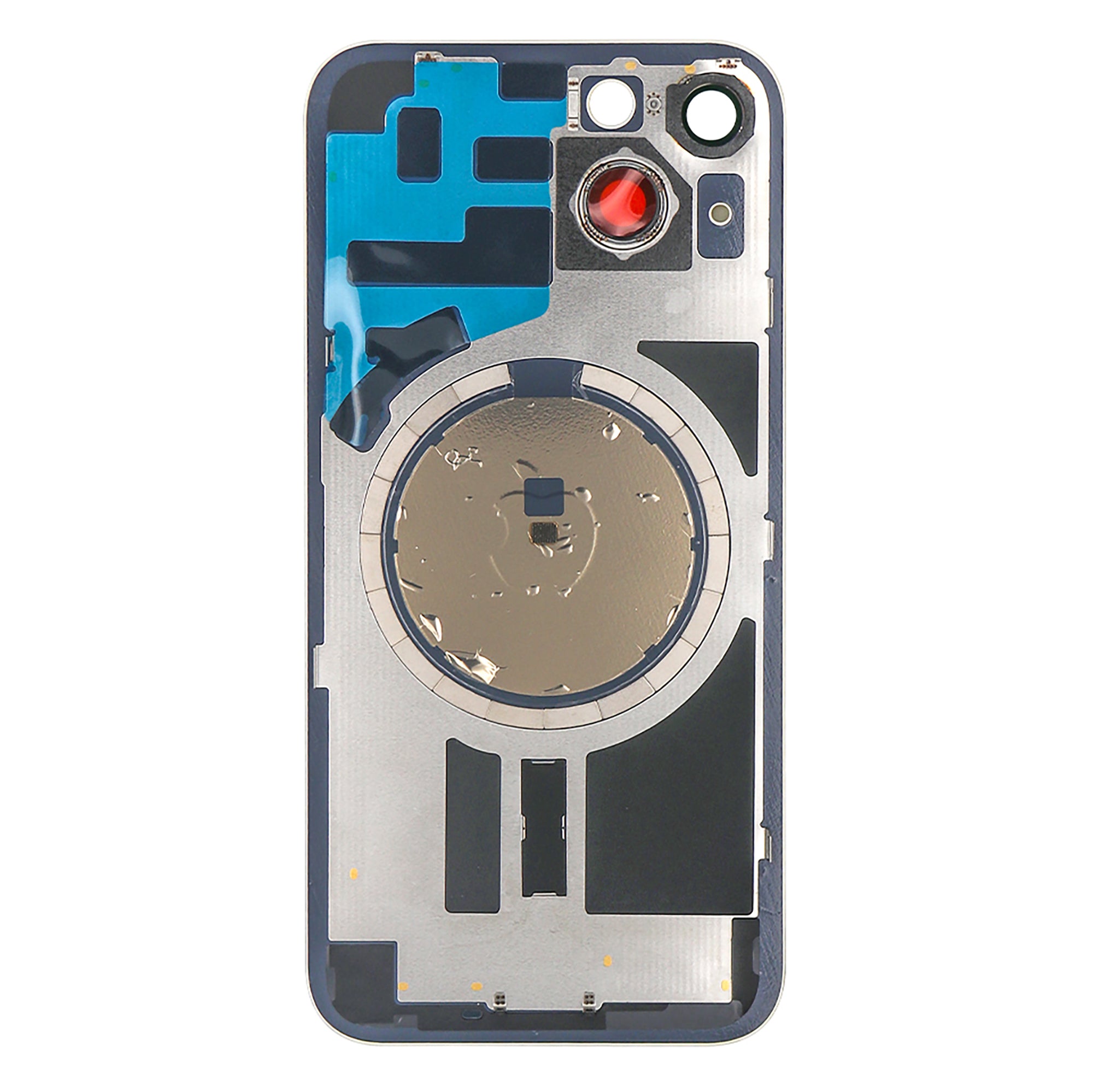For Apple iPhone 14 Plus Back Glass Without NFC, Enlarged Camera Frame Red Compatible