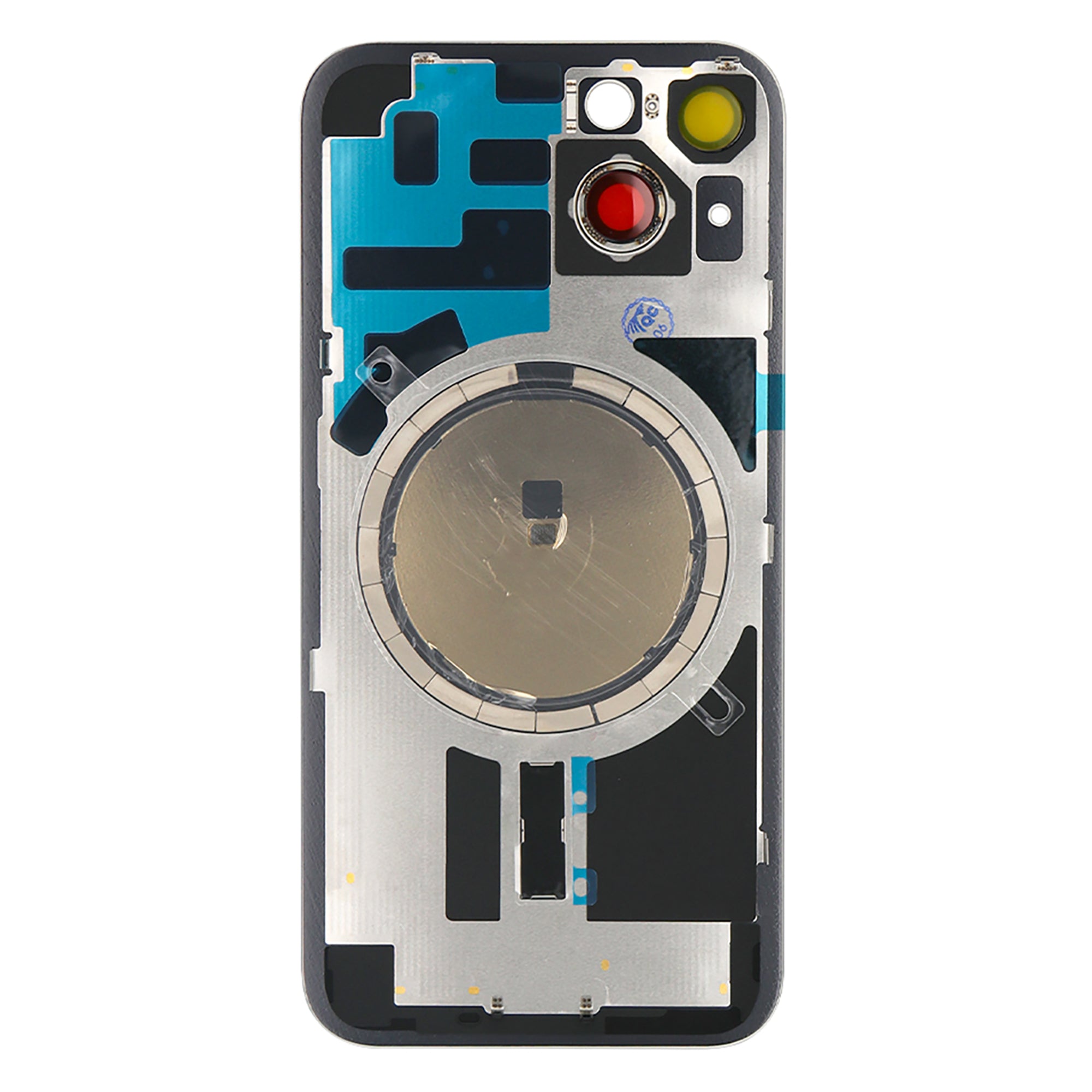 For Apple iPhone 14 Plus Back Glass Without NFC, Enlarged Camera Frame Blue Compatible