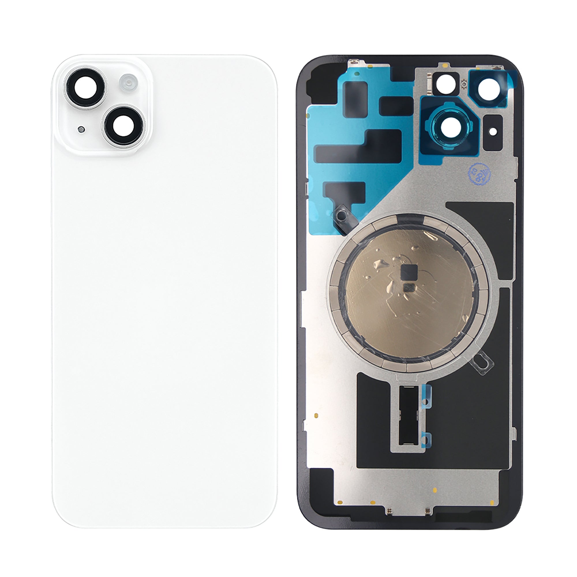 For Apple iPhone 14 Plus Back Glass Without NFC, Enlarged Camera Frame Starlight Compatible