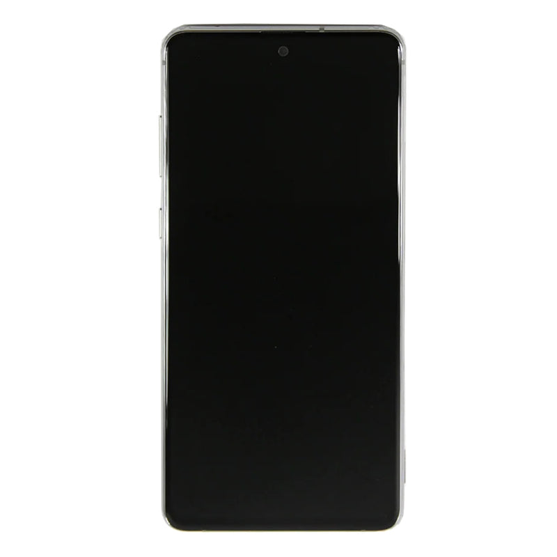 Samsung Galaxy Note 10 Lite N770F Display And Digitizer With Frame Aura Glow Silver Service Pack