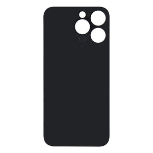 For Apple iPhone 14 Pro Back Glass Without NFC, Enlarged Camera Frame Silver Compatible