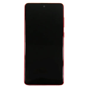 Samsung Galaxy Note 10 Lite N770F Display And Digitizer With Frame Aura Red Service Pack
