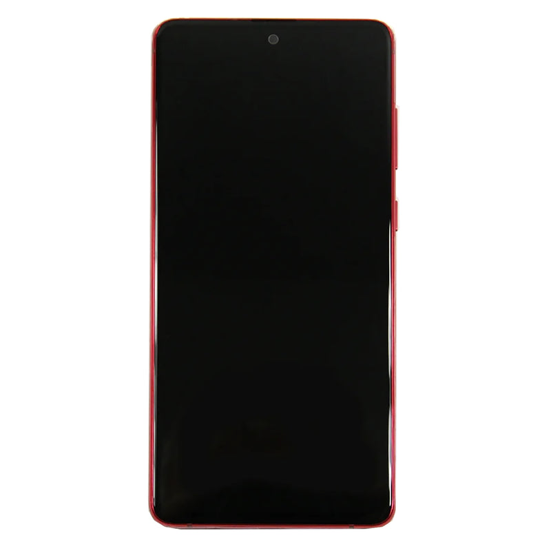 Samsung Galaxy Note 10 Lite N770F Display And Digitizer With Frame Aura Red Service Pack