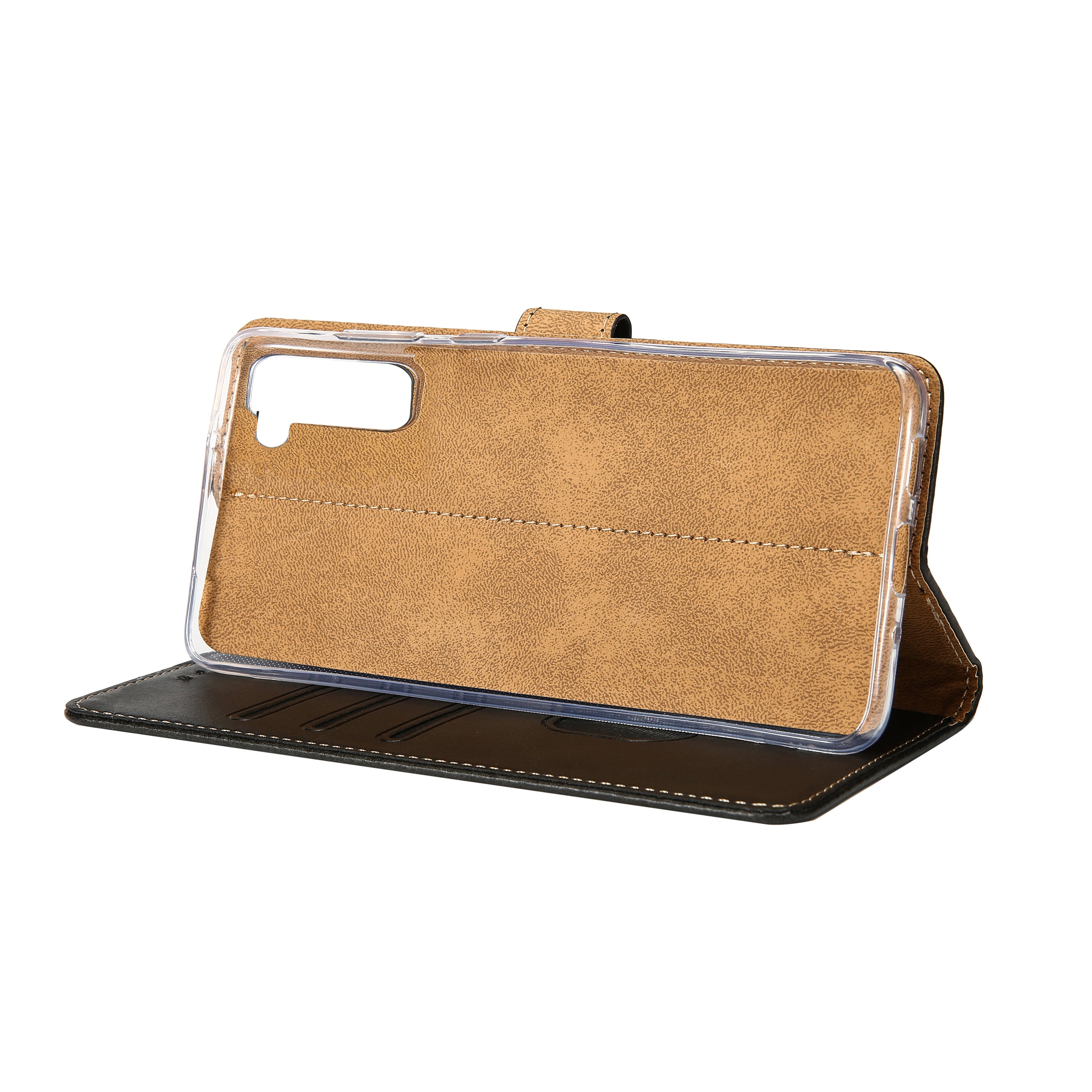 Rixus Bookcase For Samsung Galaxy S21 5G Black