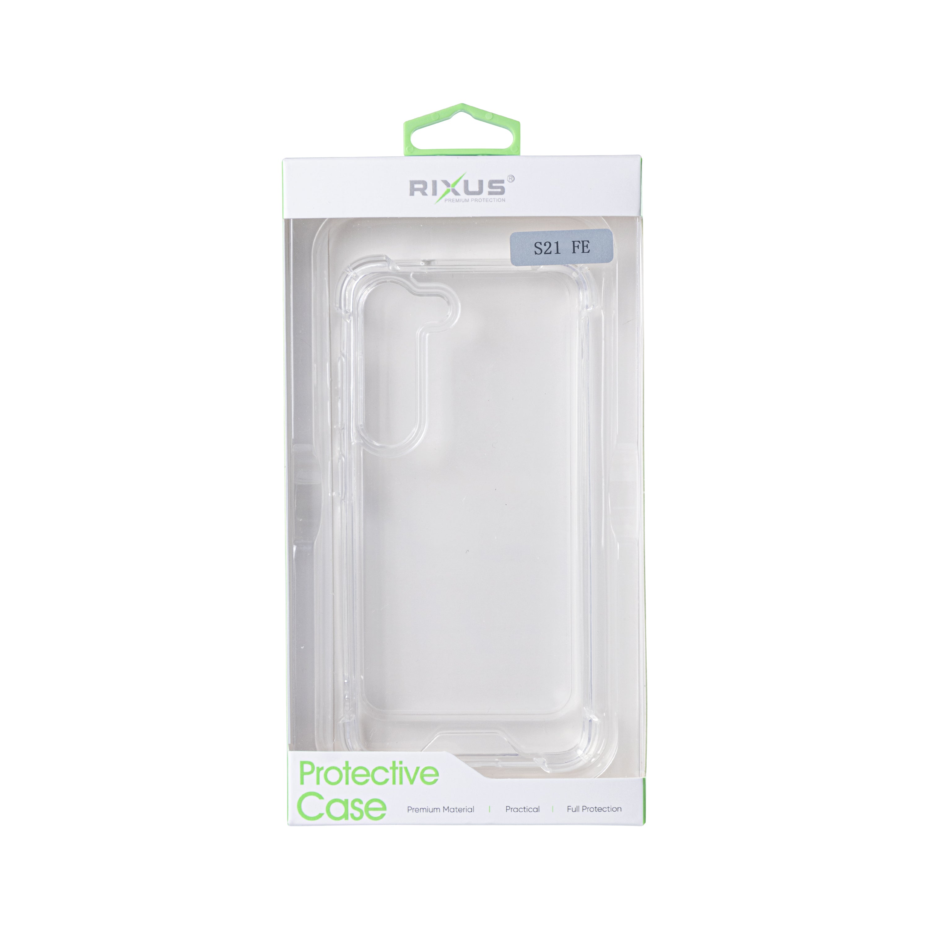 Rixus Anti-Burst Case For Samsung Galaxy S21 FE 5G Transparent