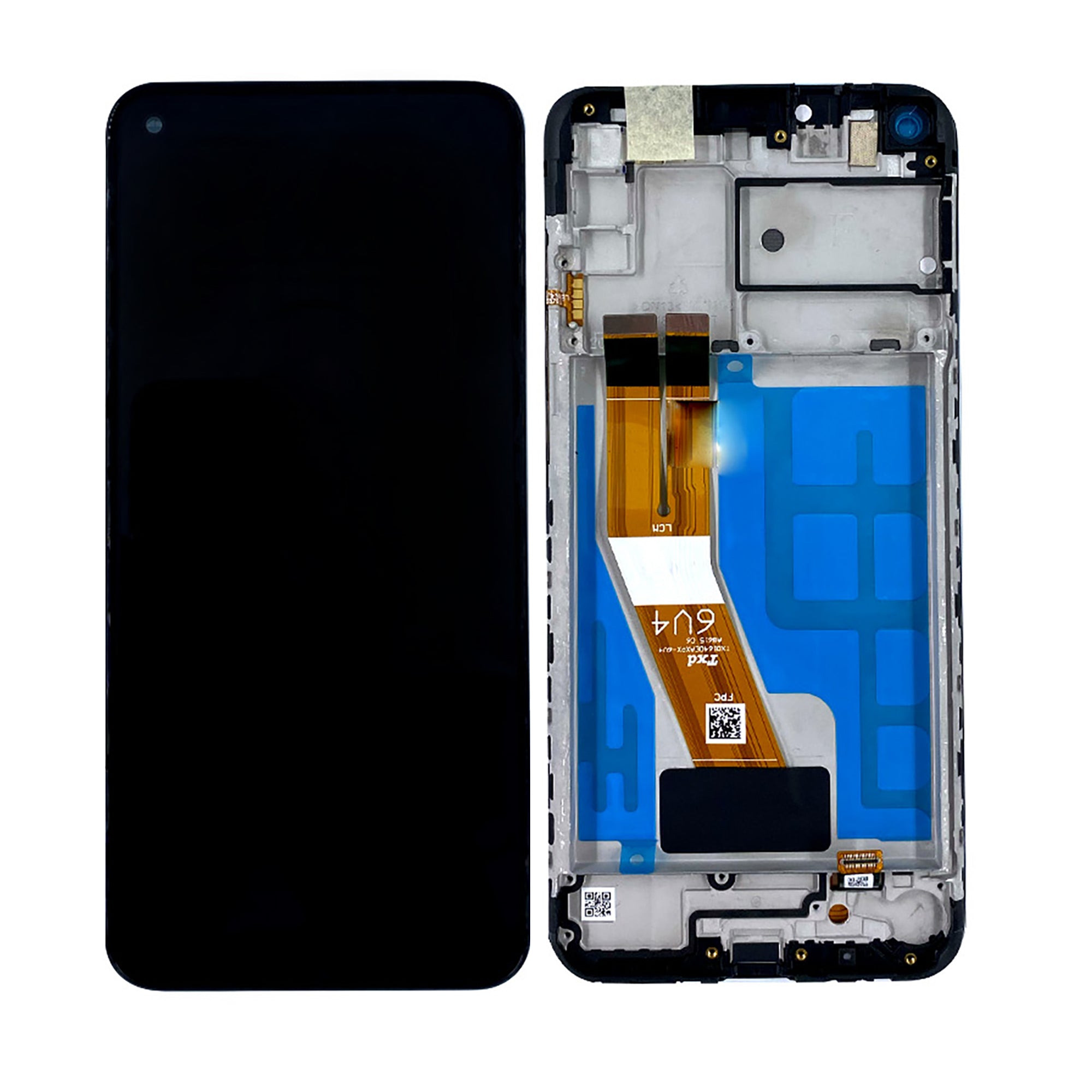 Samsung Galaxy M11 M115F Display And Digitizer With Frame Black Service Pack