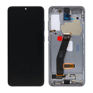 Samsung Galaxy S20 G980F, S20 5G G981F Display And Digitizer With Frame Cosmic Grey Pre-Assembled