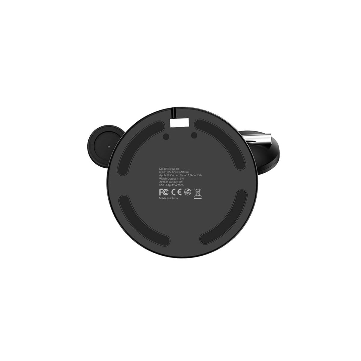 Rixus RXWC40 3 in 1 Wireless Charging Dock For Apple iPhone 12 Series
