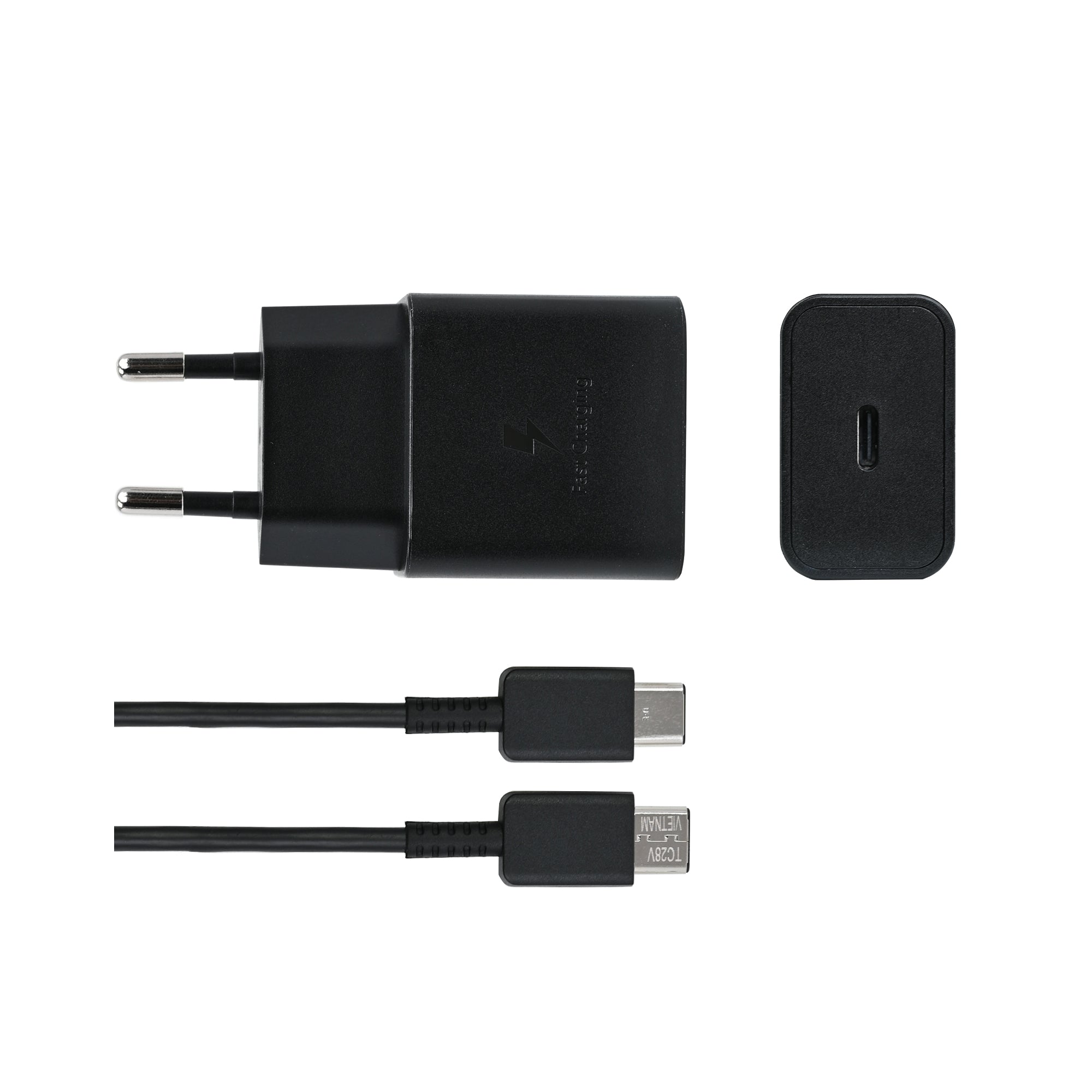 Samsung Fast Charger EP-T1510XBEGEU USB-C With Cable 100cm 15W Black Original Retail Box