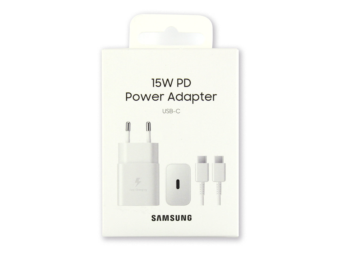 Samsung Fast Charger USB-C With Cable 100cm 15W White Original Retail Box