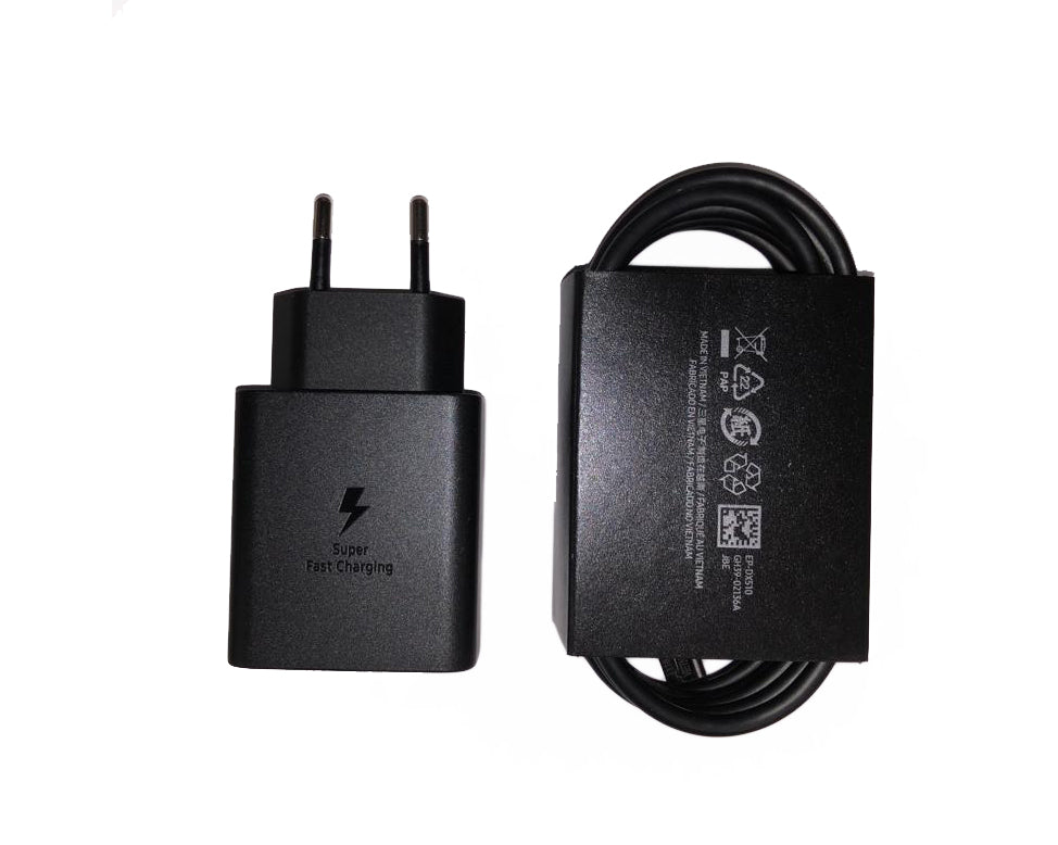 Samsung Charger EP-TA4510XB USB-C With USB-C Cable 45W Black Original Retail Box