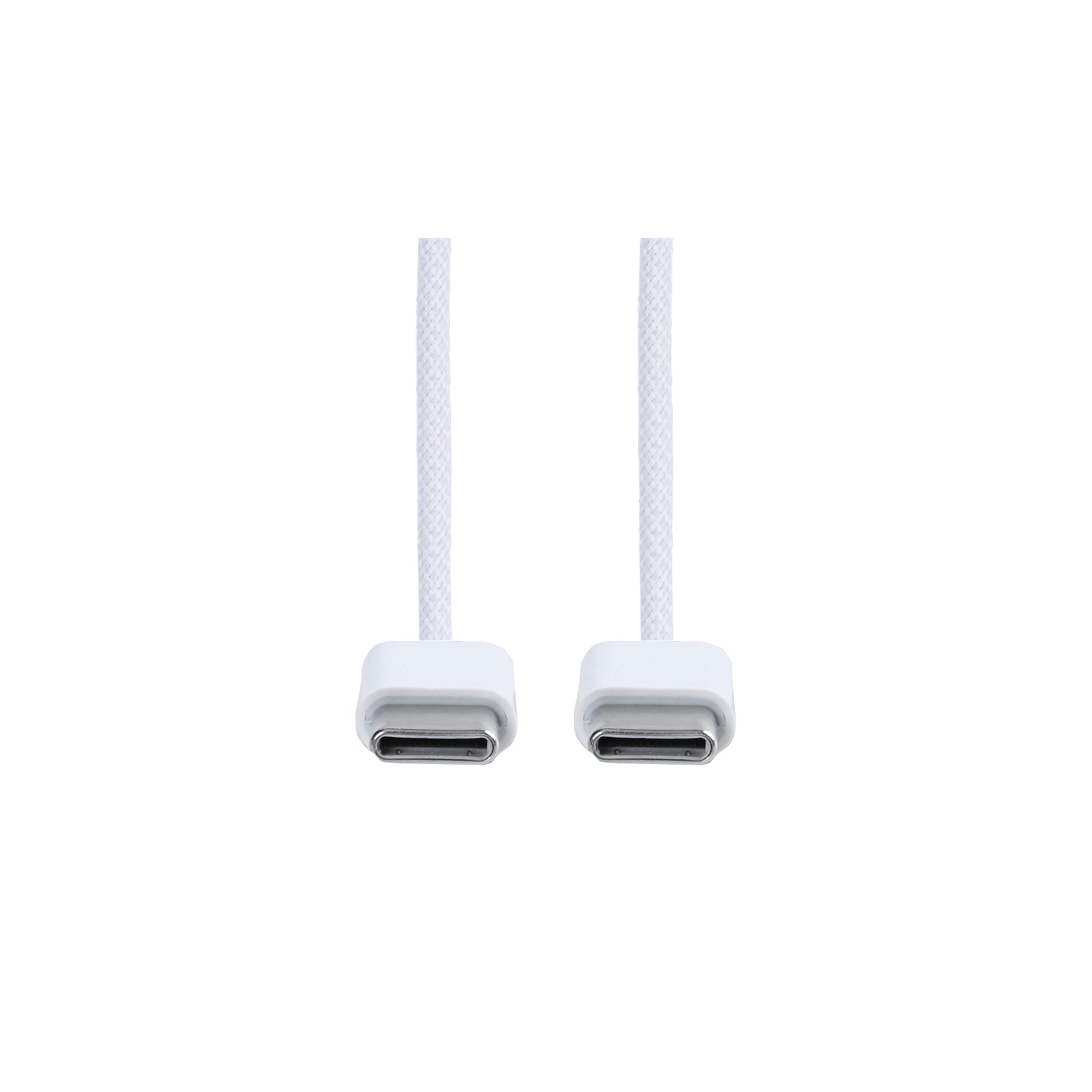 For Apple iPhone 15 USB-C to USB-C Cable 100cm 60W Woven White Bulk