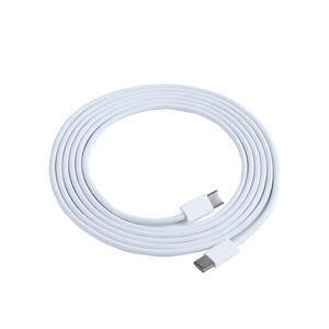 For Apple iPhone 15 USB-C to USB-C Cable 100cm 60W Woven White Bulk