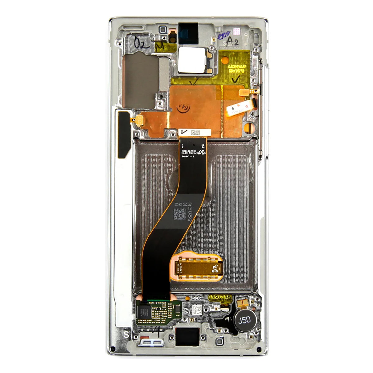 Samsung Galaxy Note 10 N970F Display And Digitizer With Frame Aura Glow Service Pack
