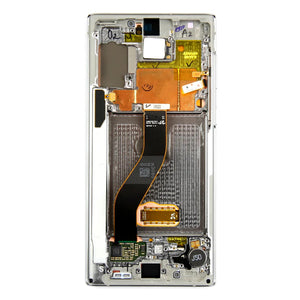 Samsung Galaxy Note 10 N970F Display And Digitizer With Frame Aura Glow Service Pack