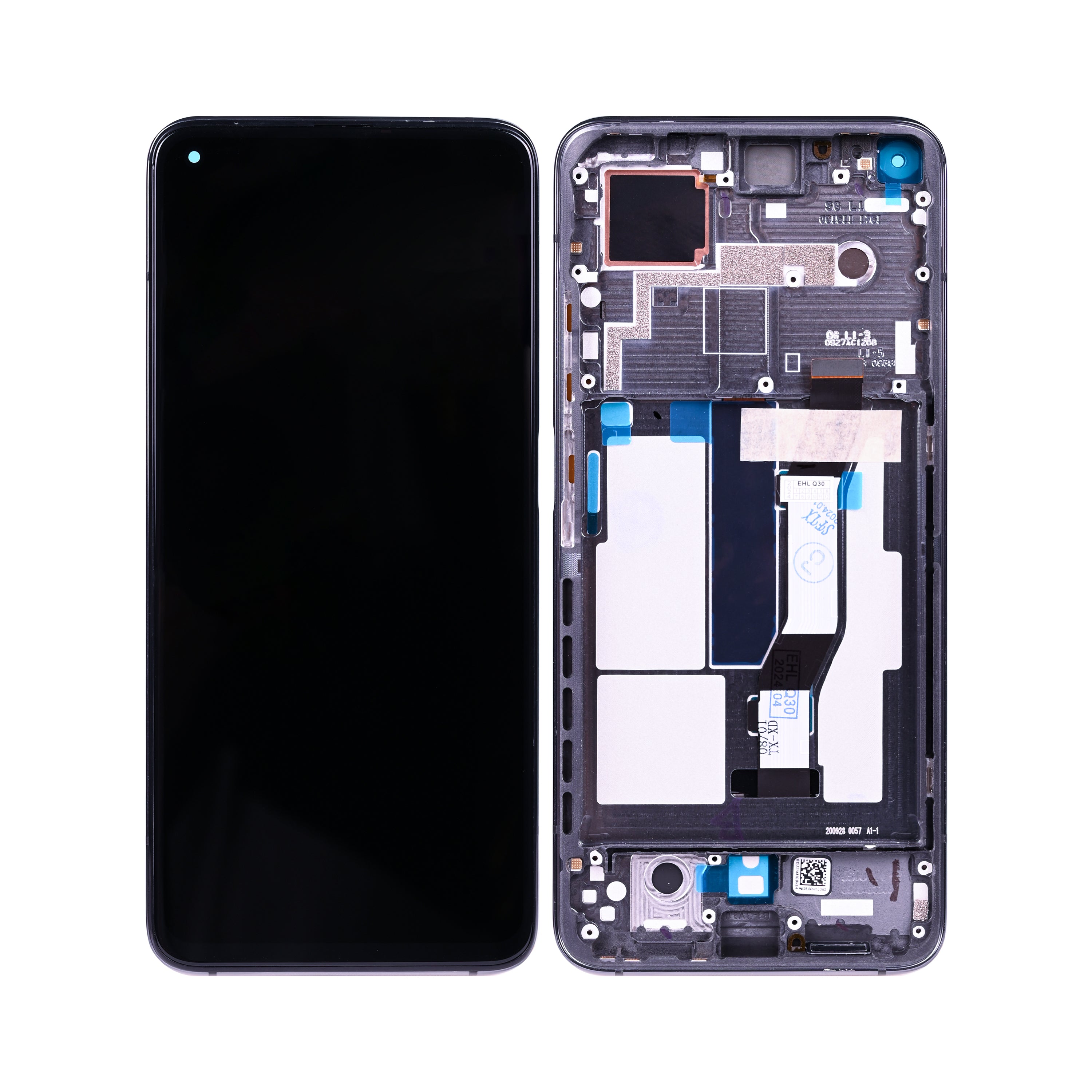 Xiaomi Mi 10T 5G, Mi 10T Pro 5G Display And Digitizer With Frame Cosmic Black OEM