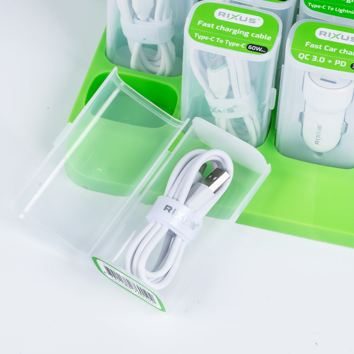 Rixus RXU81CS Fast Cable Serie For USB-C (Counter Display)