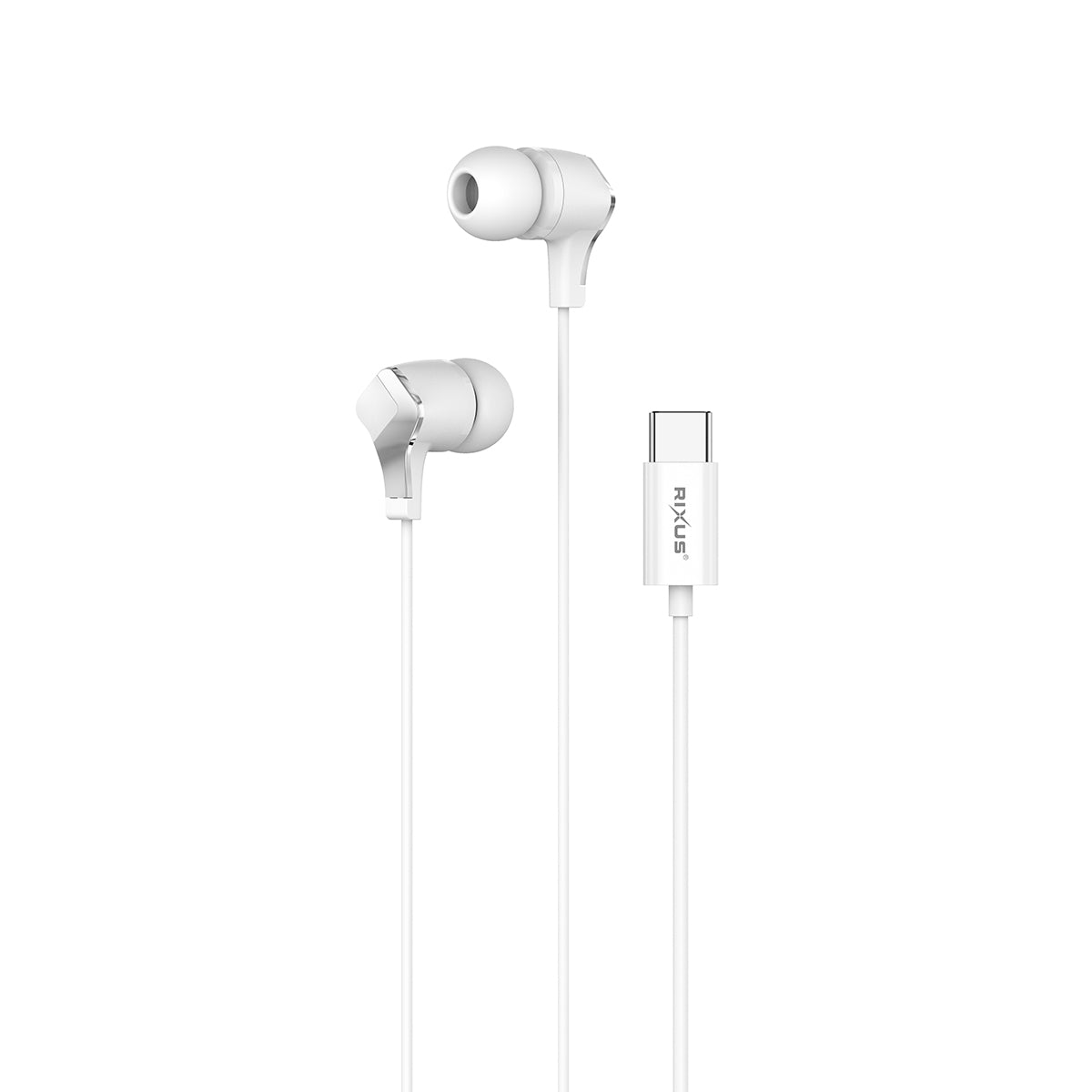 Rixus RXHD18C Stereo In-Ear USB-C Earphone