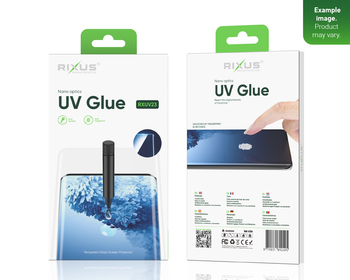 Rixus UV Glue Tempered Glass For Samsung Note 20